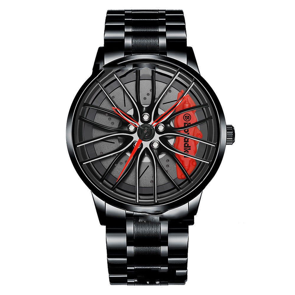 Men's And Women's Fashion Creative Wheel Waterproof Watch