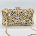 Full-Strass Evening Clutch With Diamond-Inlaid Design For Banquets
