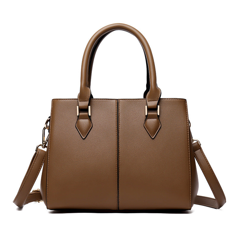 Womens Commuter Soft Leather Large-Capacity Crossbody Shoulder Bag